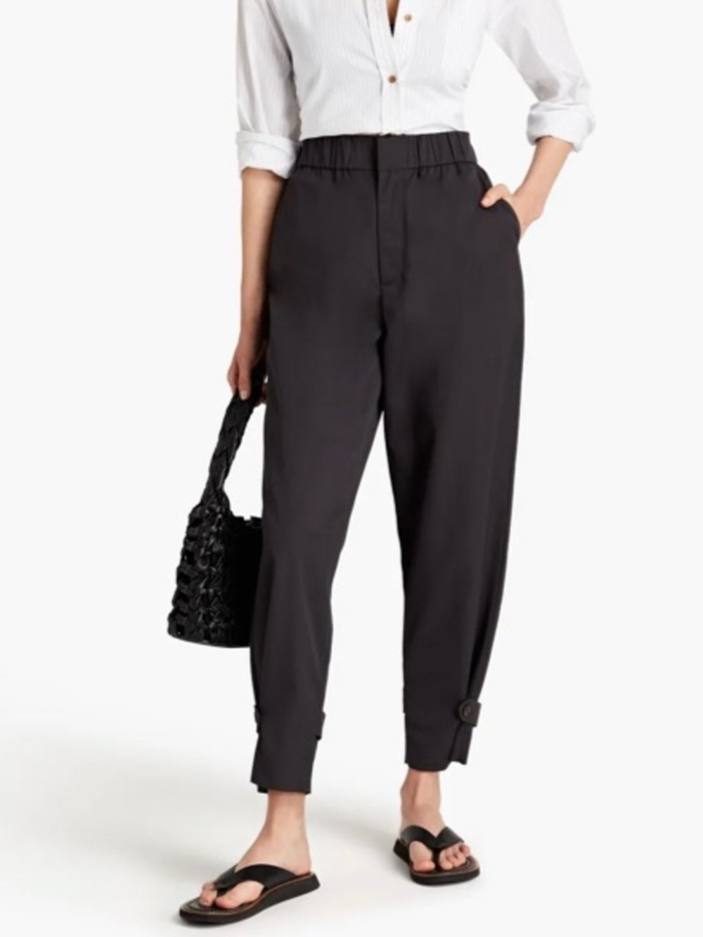 BA&SH Black Casual Tapered Pants size 1
